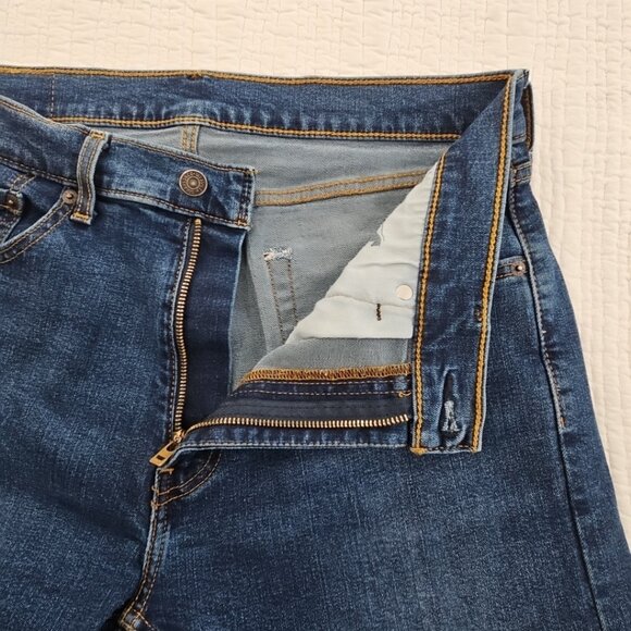 Levi's 506 Jeans Men's 33x32 Medium Wash Comfort Stretch Straight Leg Mid-Rise - Picture 15 of 16